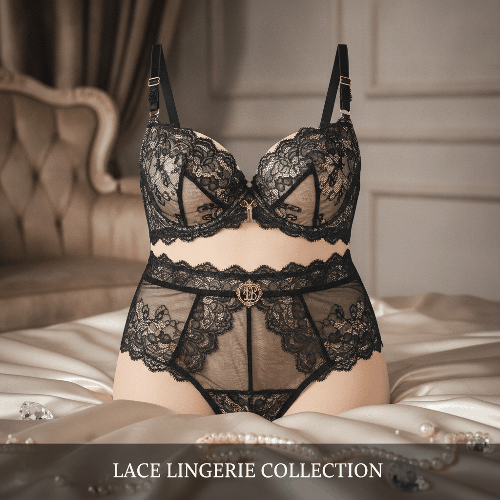 Lingerie Underwear Lace Trim Application