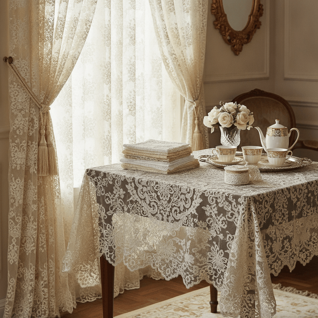 Home Textile Craft Lace Trim Application