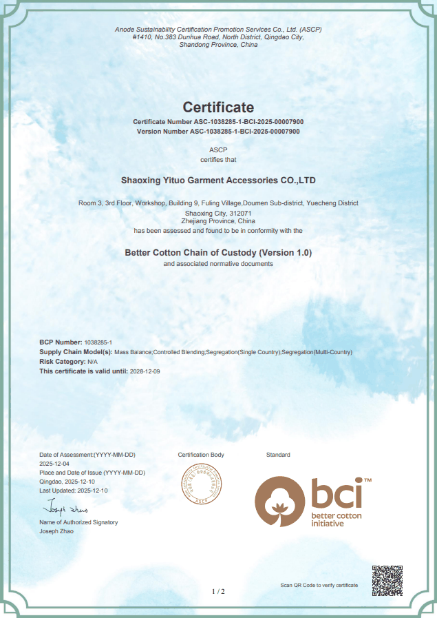 BCI Certificate