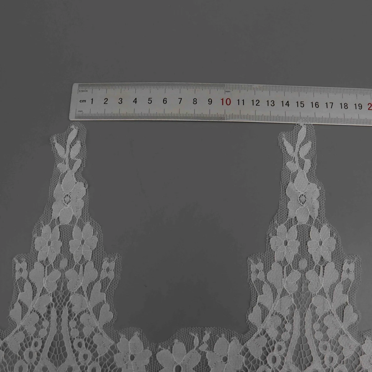 A Repeating Floral Foliate Pattern Forming Wide Galloon Lace Trim for Lingerie