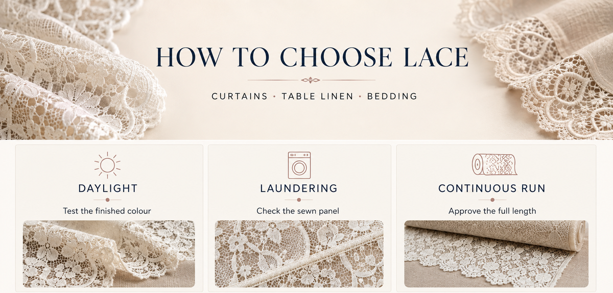 How to Choose Lace for Curtains, Table Linen and Bedding