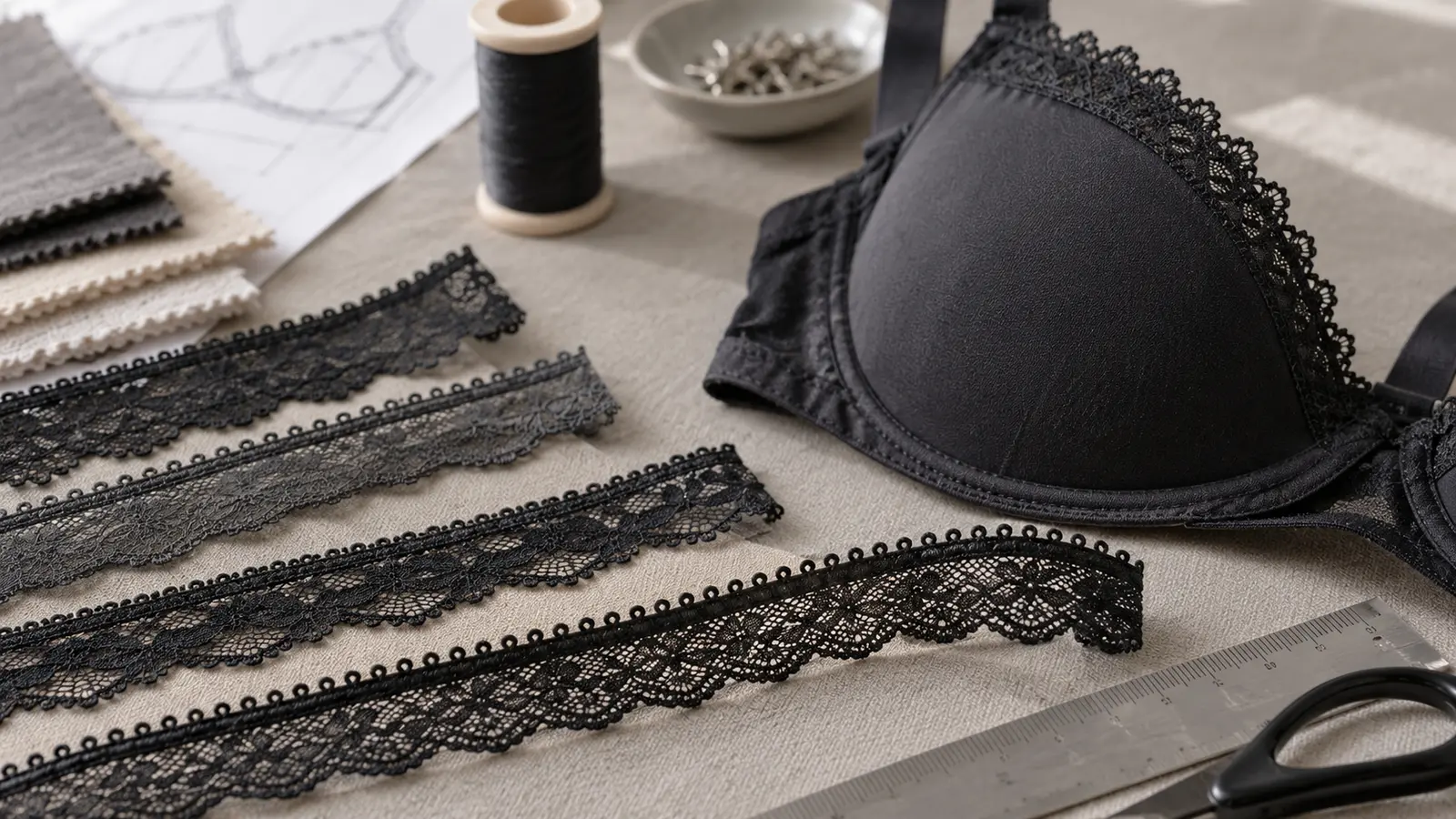 Narrow Stretch Lace Trim for Bras: How to Choose the Right Edge