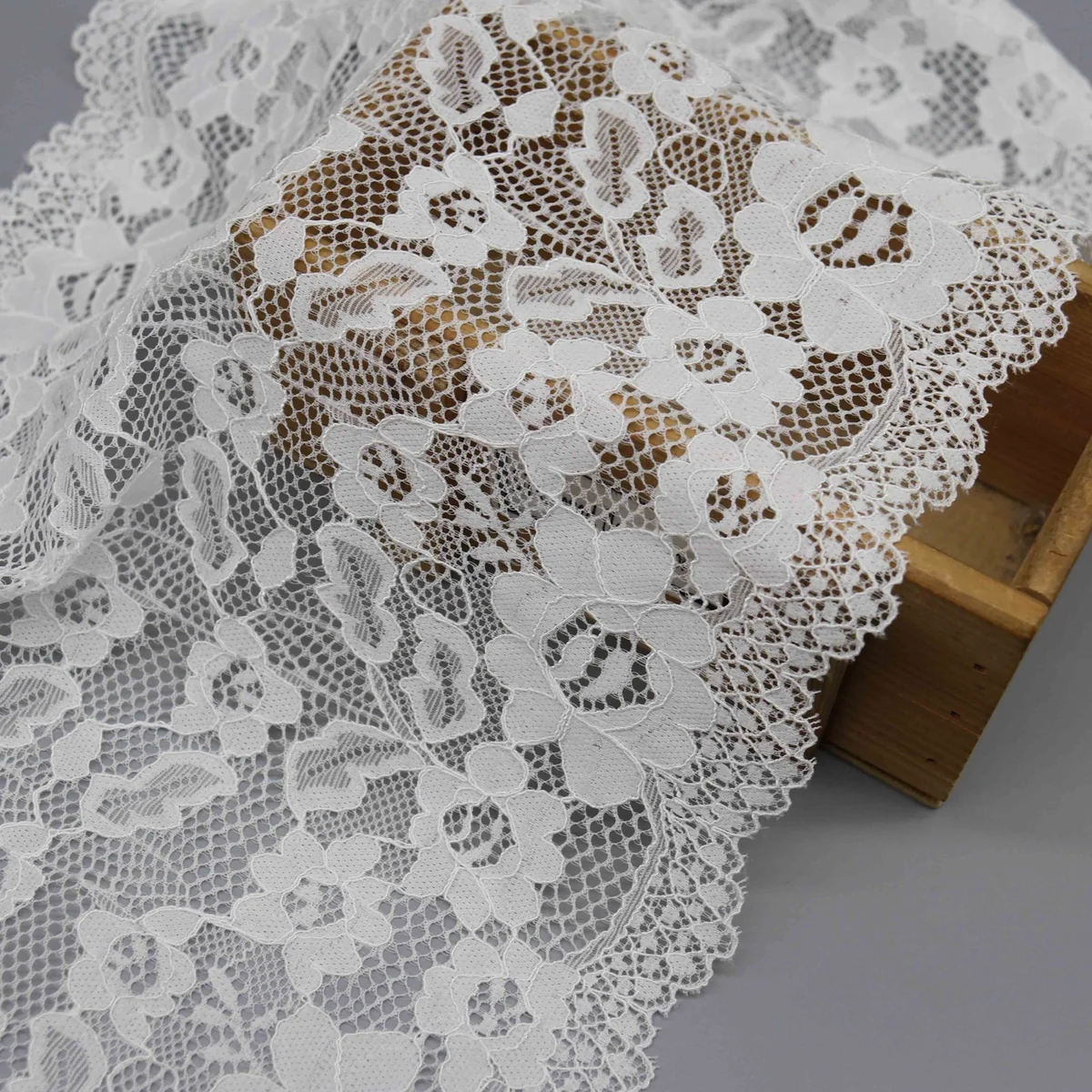 Factory Direct 25cm Stretch Galloon Lace for Lingerie and Waistbands