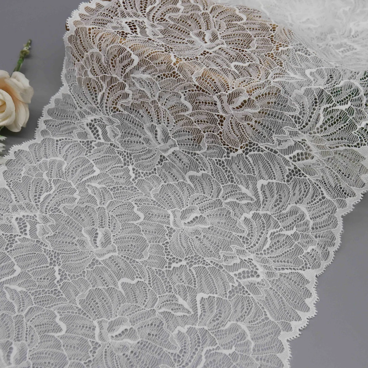 Factory Direct 25cm Stretch Galloon Lace for Lingerie and Waistbands