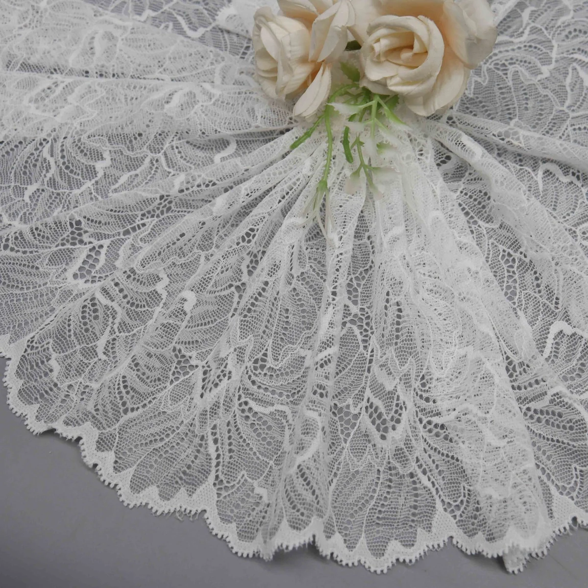 Factory Direct 25cm Stretch Galloon Lace for Lingerie and Waistbands
