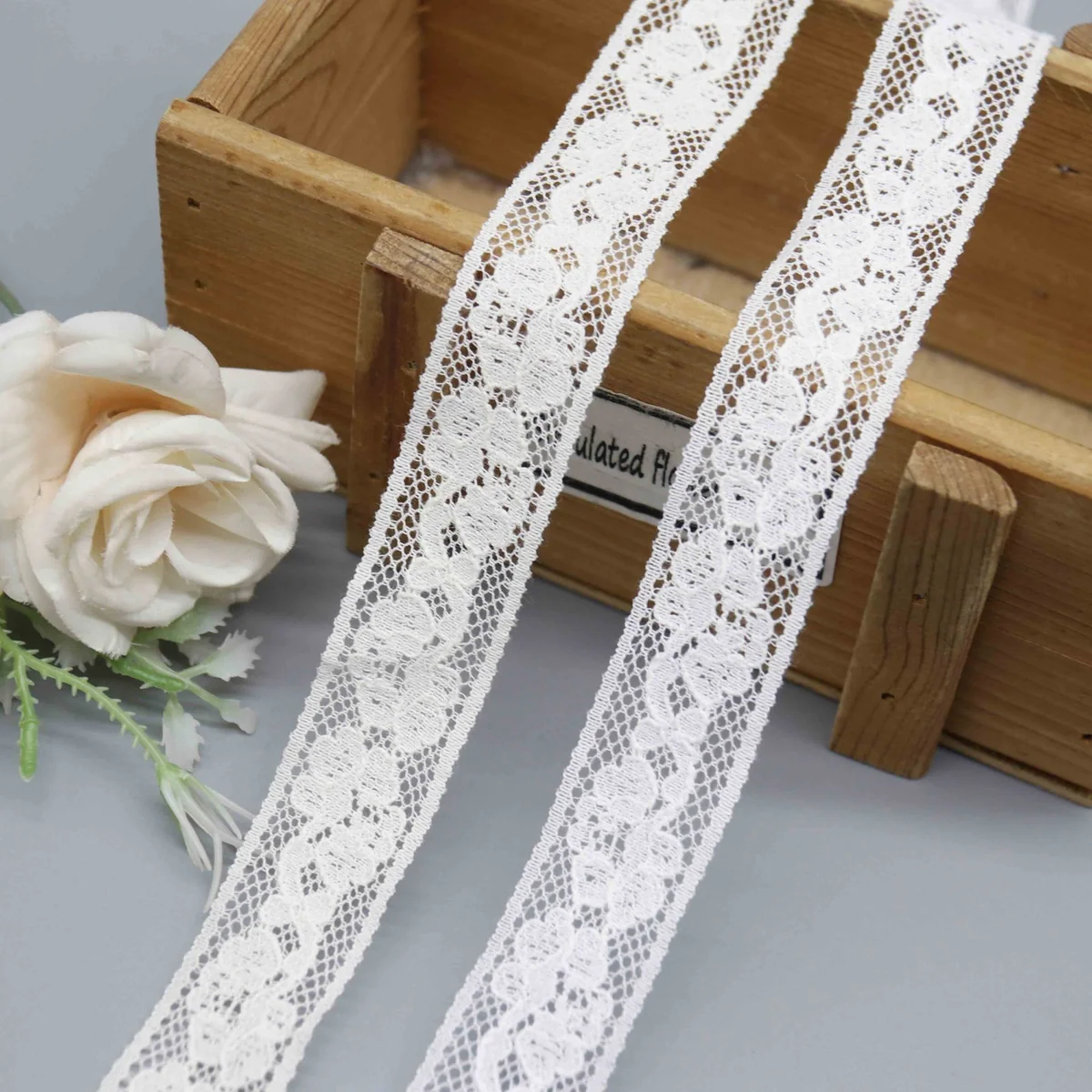 Factory Direct Floral Mesh Lace Trim for Lingerie and Craft Projects