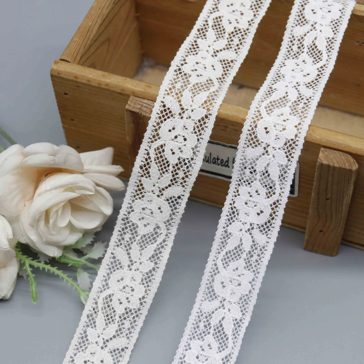 Factory Direct Floral Mesh Lace Trim for Lingerie and Craft Projects