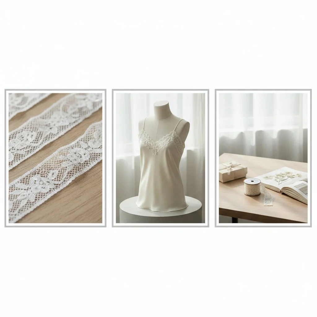 Factory Direct Floral Mesh Lace Trim for Lingerie and Craft Projects
