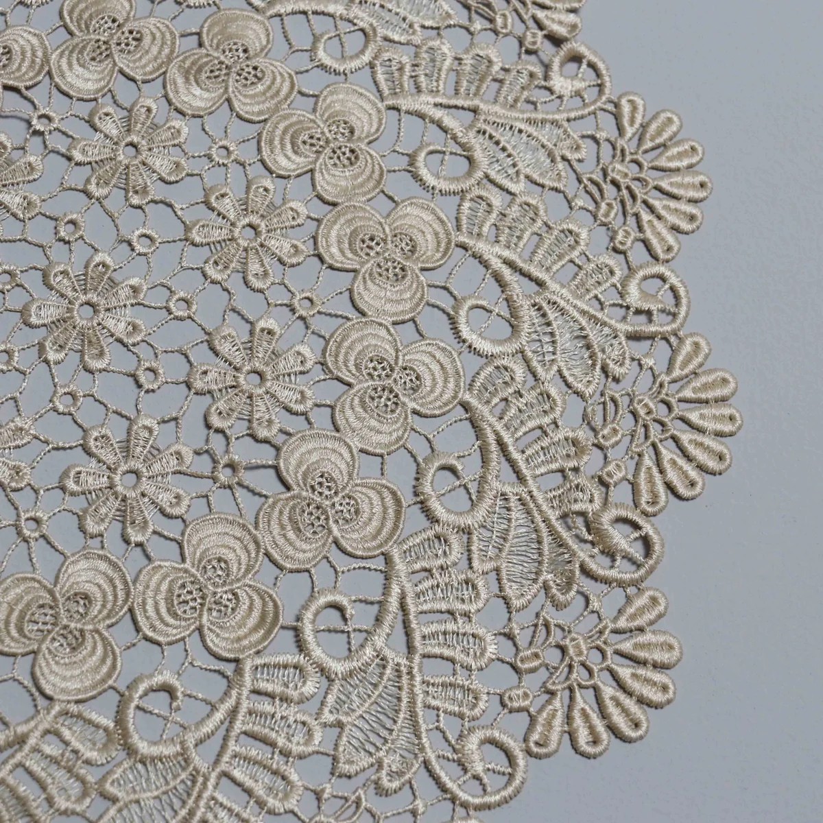 Factory Direct Guipure Lace Doily for Elegant Table Decor