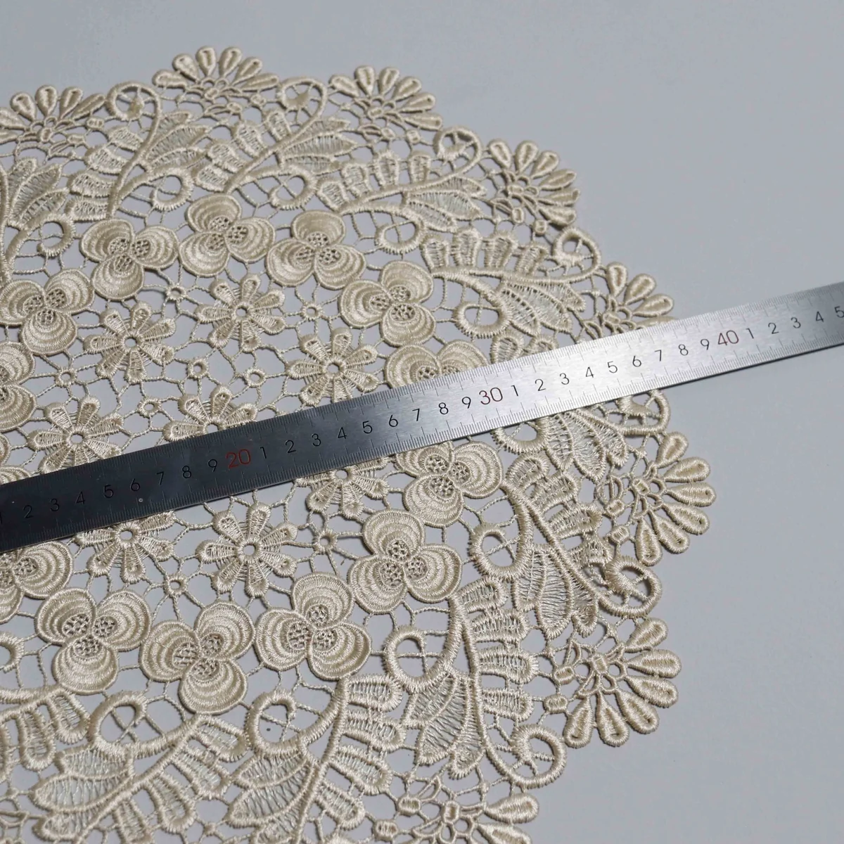 Factory Direct Guipure Lace Doily for Elegant Table Decor