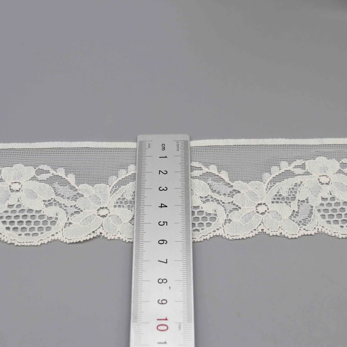 Factory Direct Nylon Cotton Floral Lace Trim for Garment Edging and Lingerie