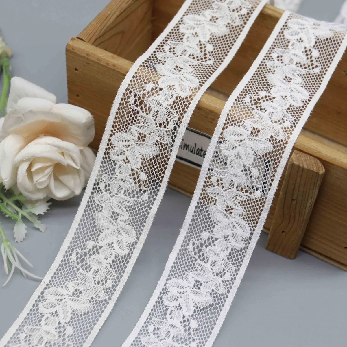 Factory Direct Nylon Cotton Lace Trim for Lingerie and Crafts