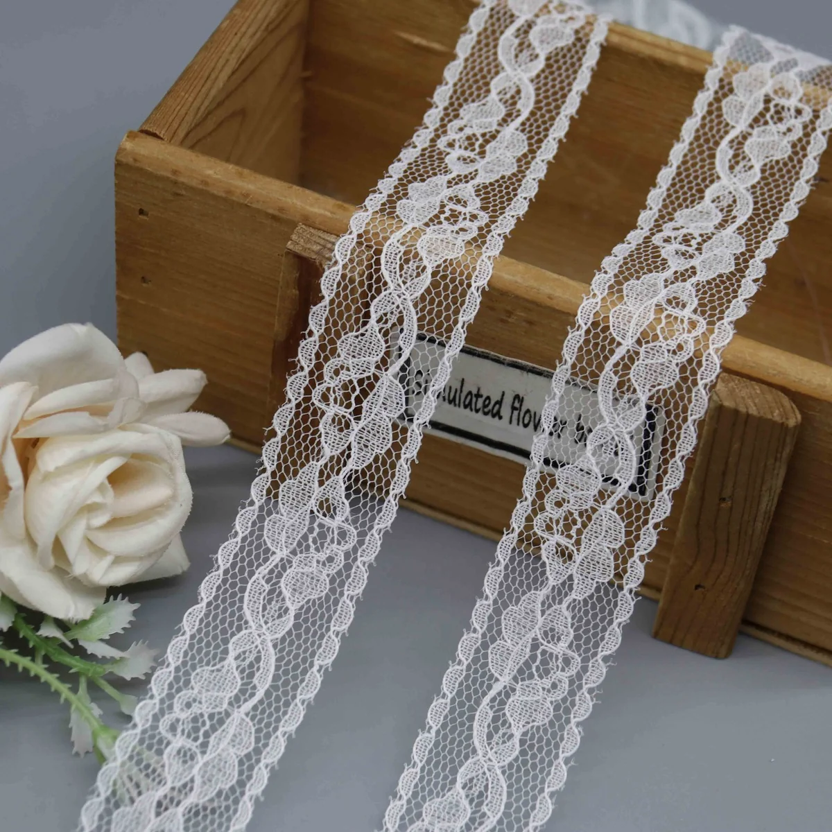 Factory Direct Nylon Embroidery Lace Trim for Lingerie and Blouses