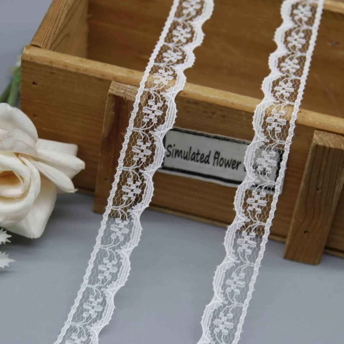 Factory Direct Nylon Embroidery Lace Trim for Lingerie and Blouses