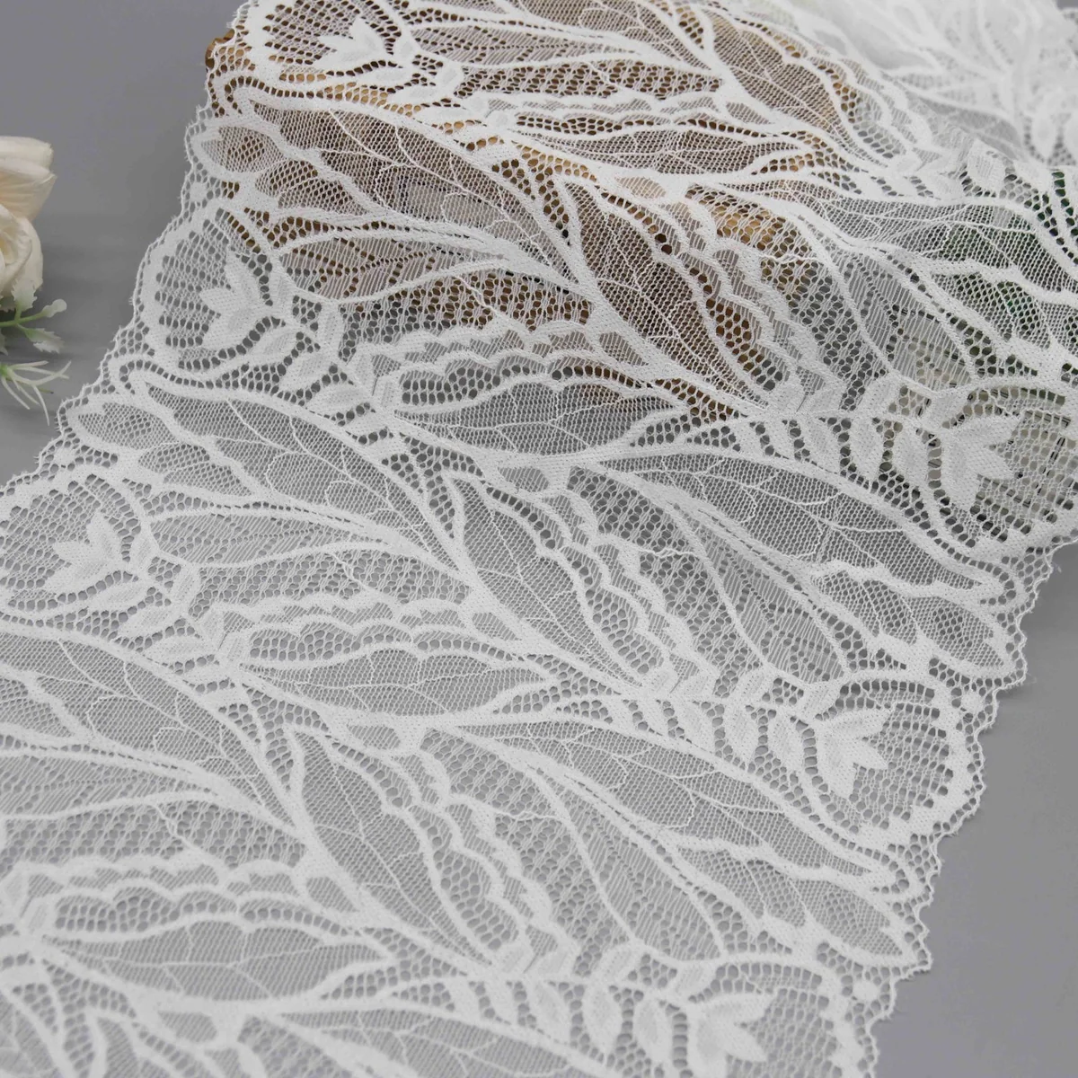 Factory Direct Wide Stretch Galloon Lace for Lingerie and Apparel Design