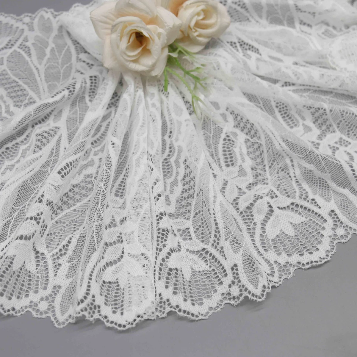 Factory Direct Wide Stretch Galloon Lace for Lingerie and Apparel Design