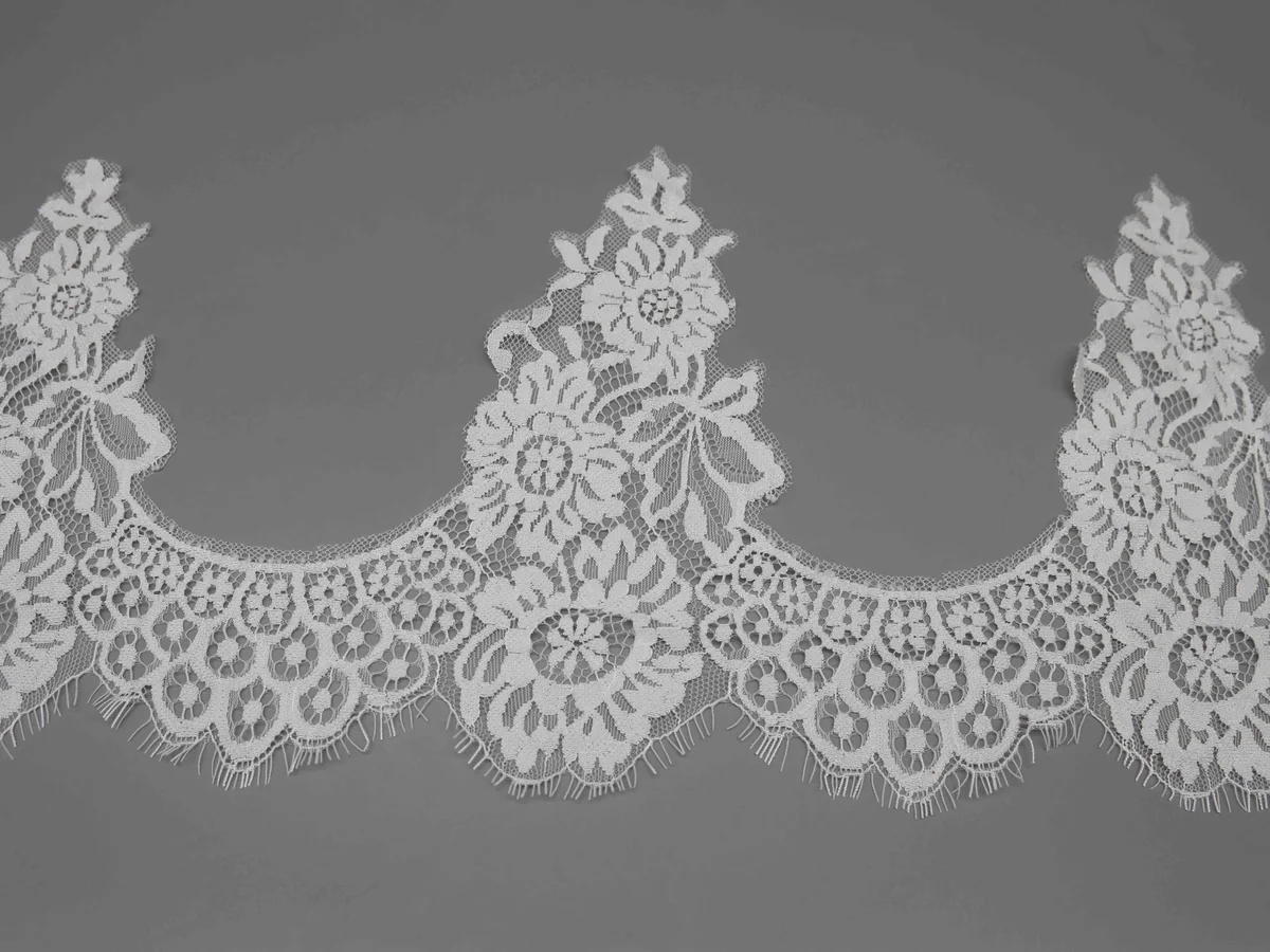 Floral and Botanical Motifs With A Double Galloon Lace Trim for Lingerie