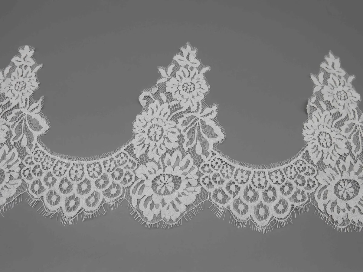 Floral and Botanical Motifs With A Double Galloon Lace Trim for Lingerie