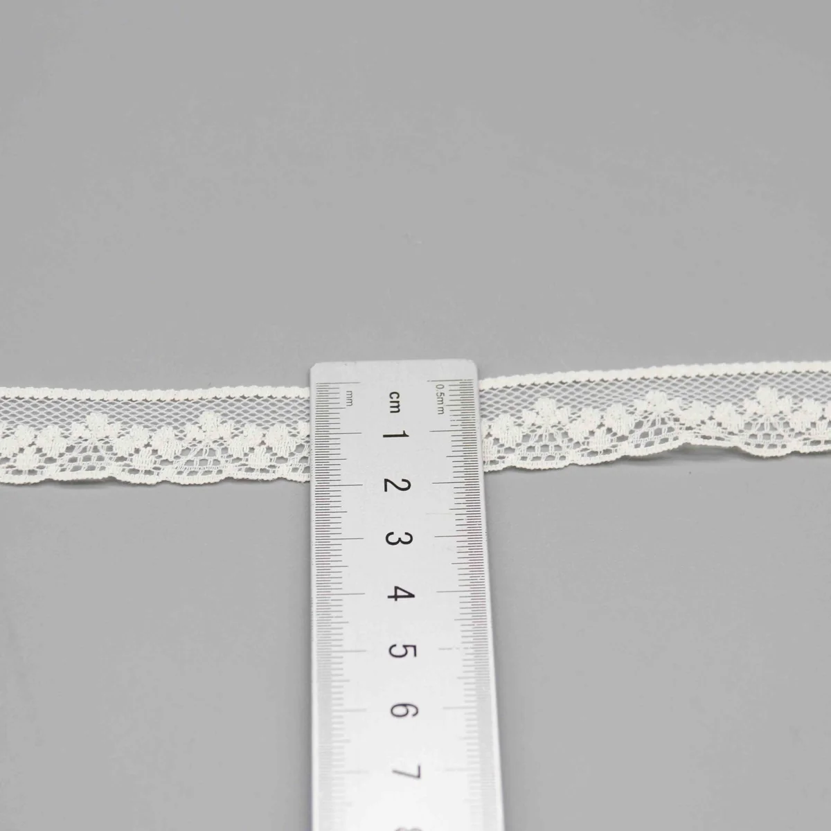 Small Repeating Floral Vine On A Mesh Ground Lace Trim for Lingerie