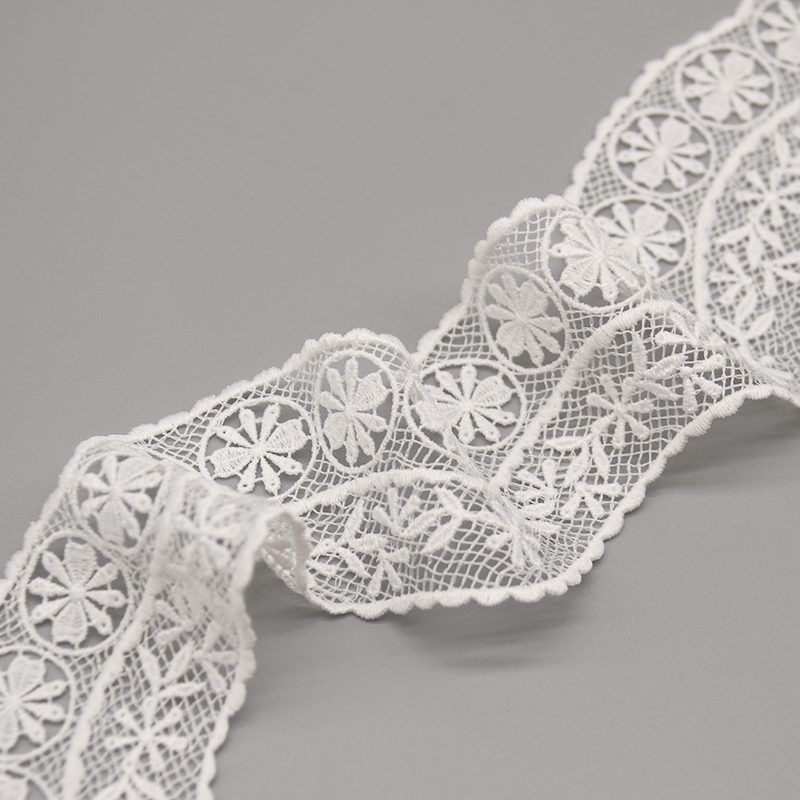 Elegant shot of French-style customizable lace trim