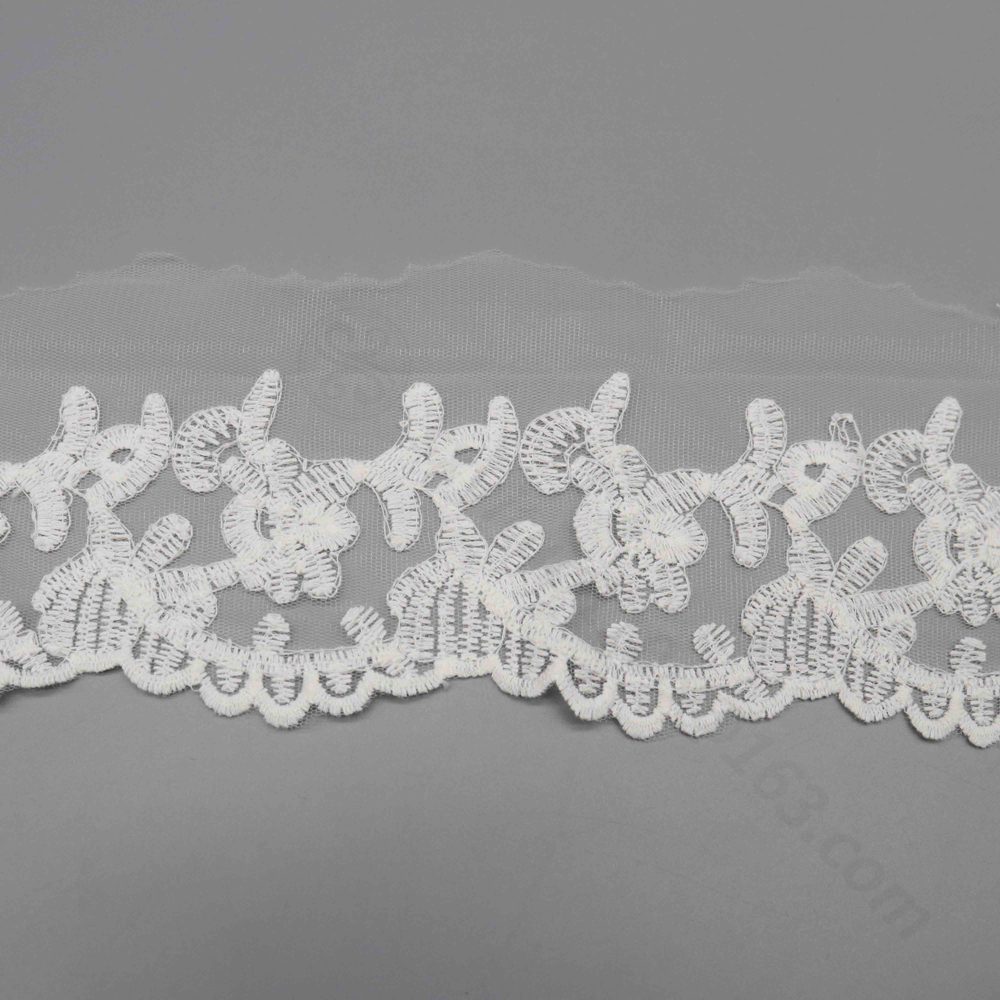 Vertical sizing gauge displaying exact 11.5cm dimension of wide decorative ribbon