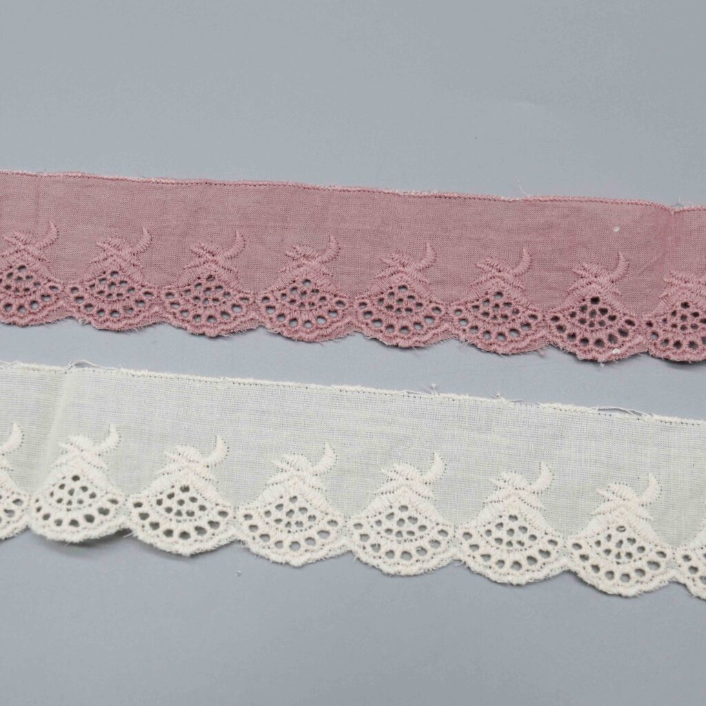 Side-by-side comparison showing dusty rose and ivory colorway variations