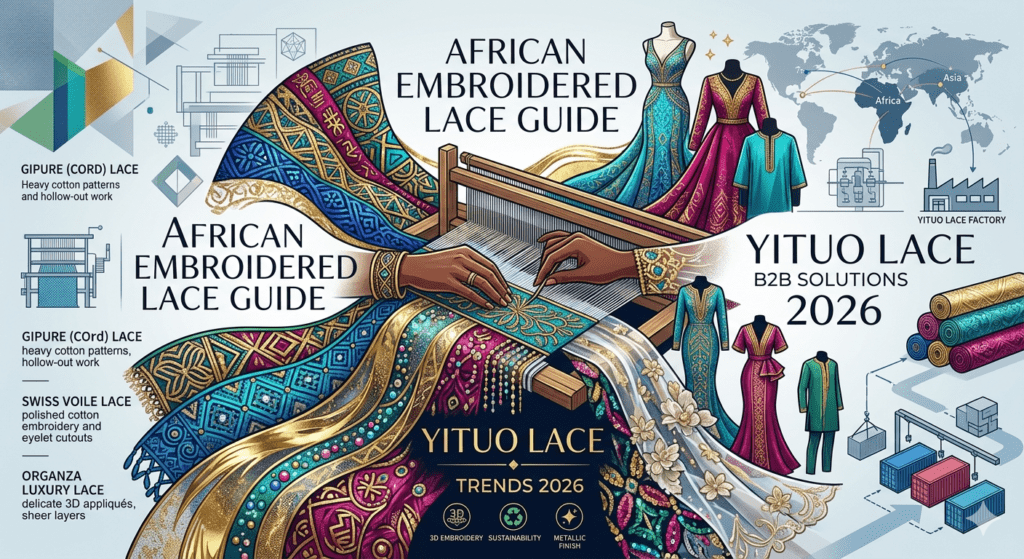 The Most Popular African Embroidered Lace Styles and Wholesale Trends for 2026