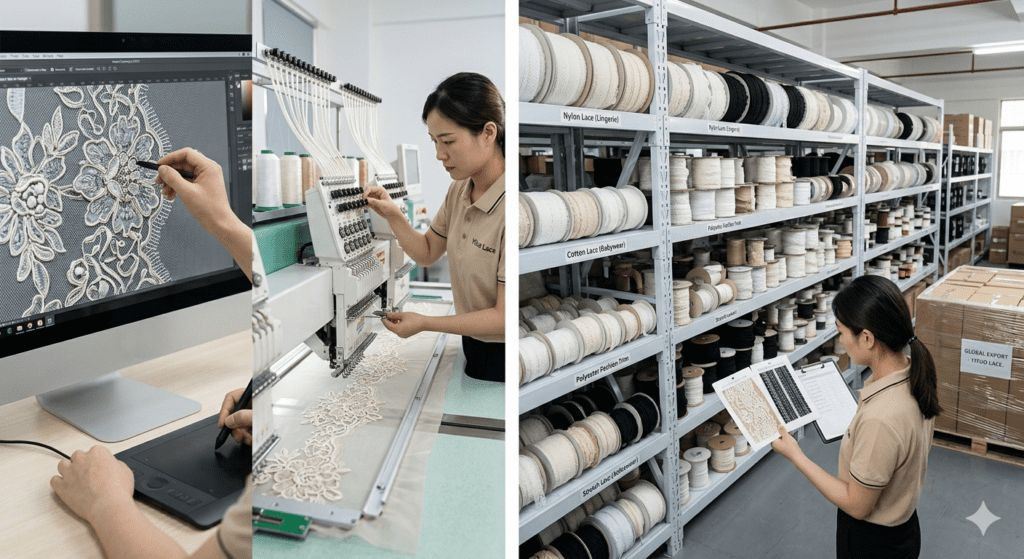 Custom Lace Trim Manufacturer for Small Businesses