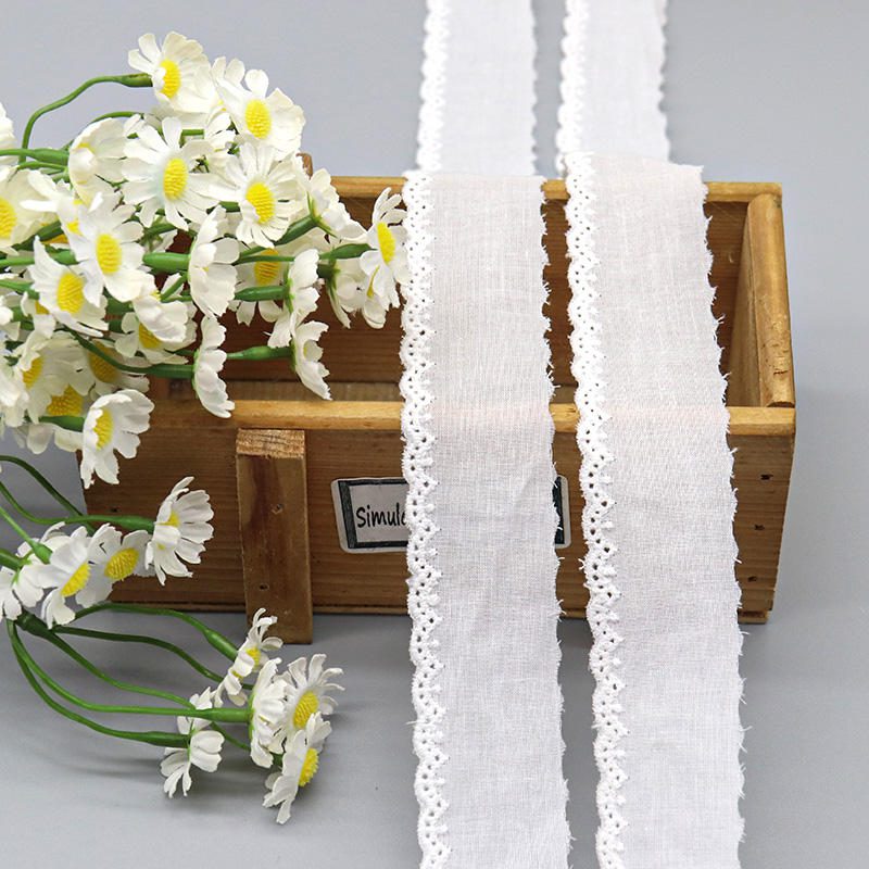 Delicate 3cm Cotton Lace Edging for Baby Clothes and Heirloom Crafts - Image 5