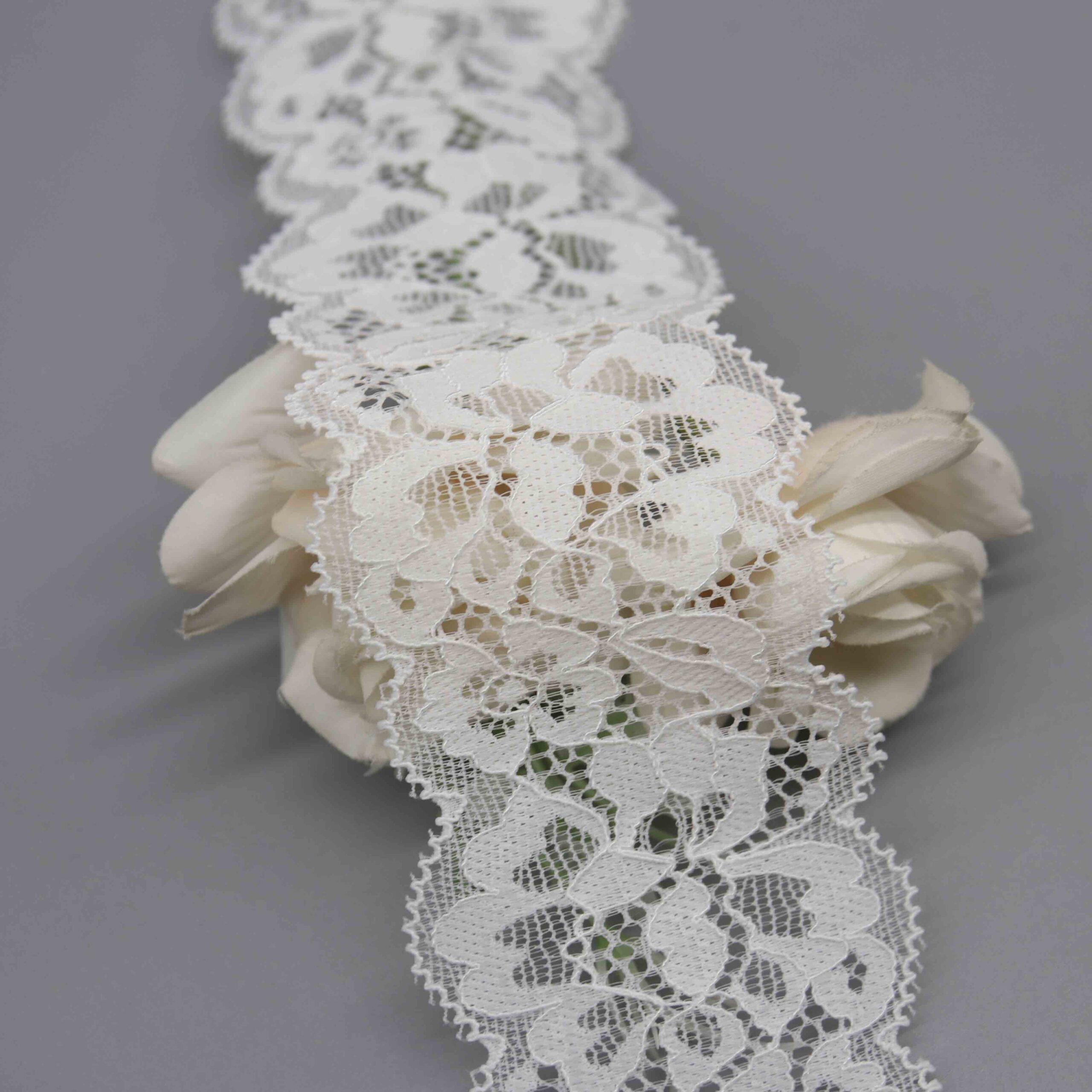 Stretch Galloon Lace for Lingerie Waistbands and Apparel Overlays - Image 3
