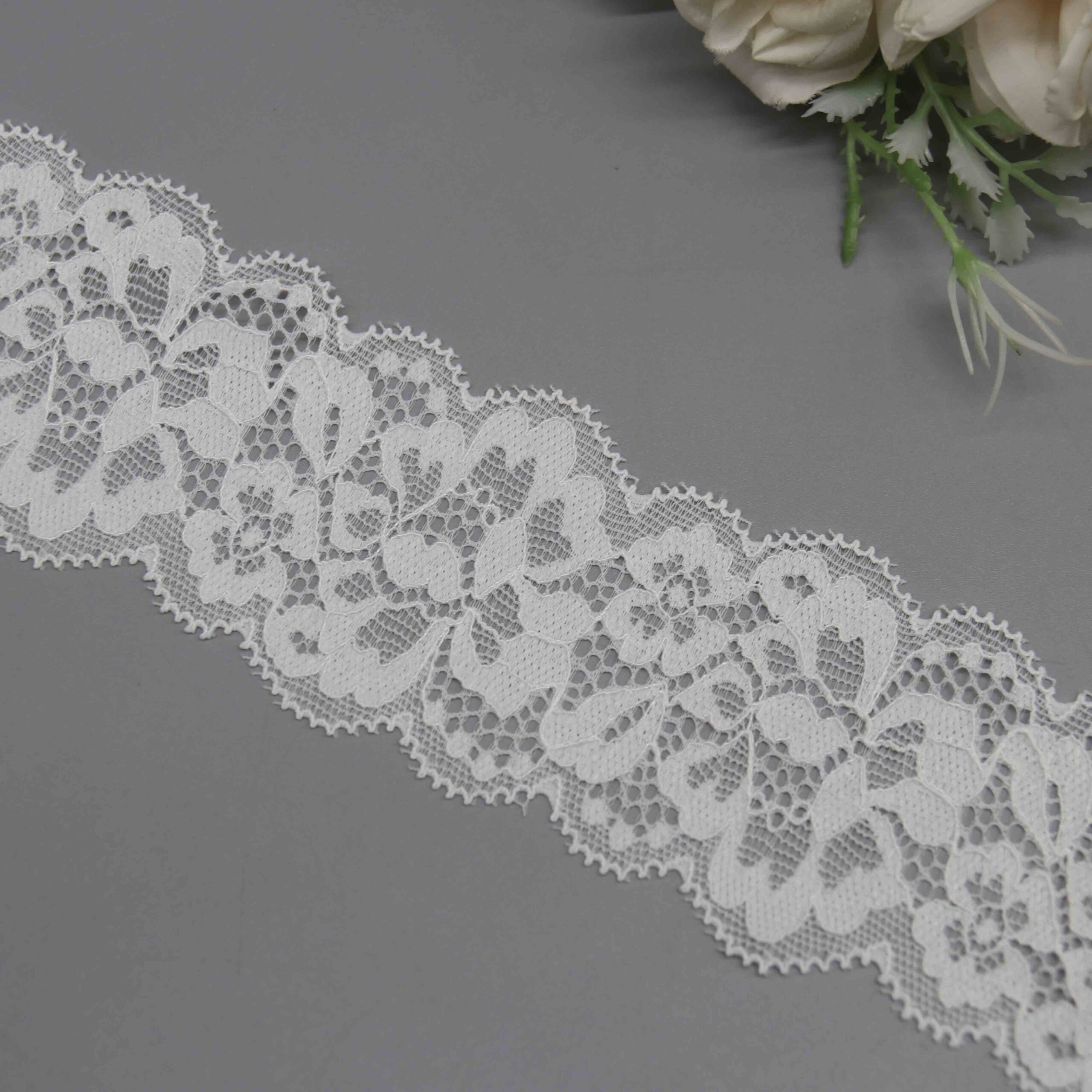 Stretch Galloon Lace for Lingerie Waistbands and Apparel Overlays - Image 4