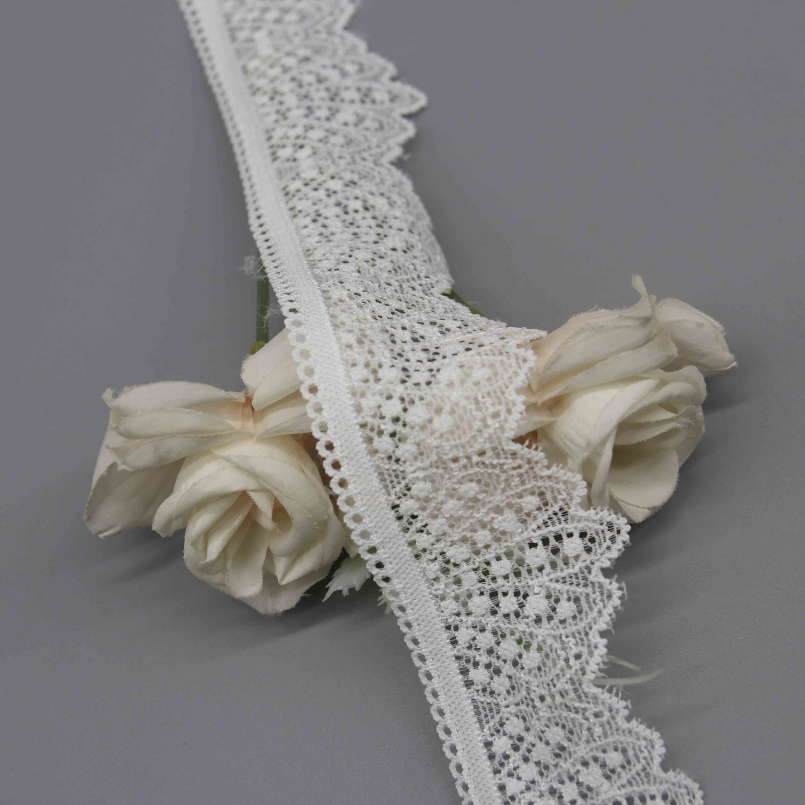 4.5cm Scalloped Edge Stretch Lace for Lingerie Waistbands and Hems - Image 2