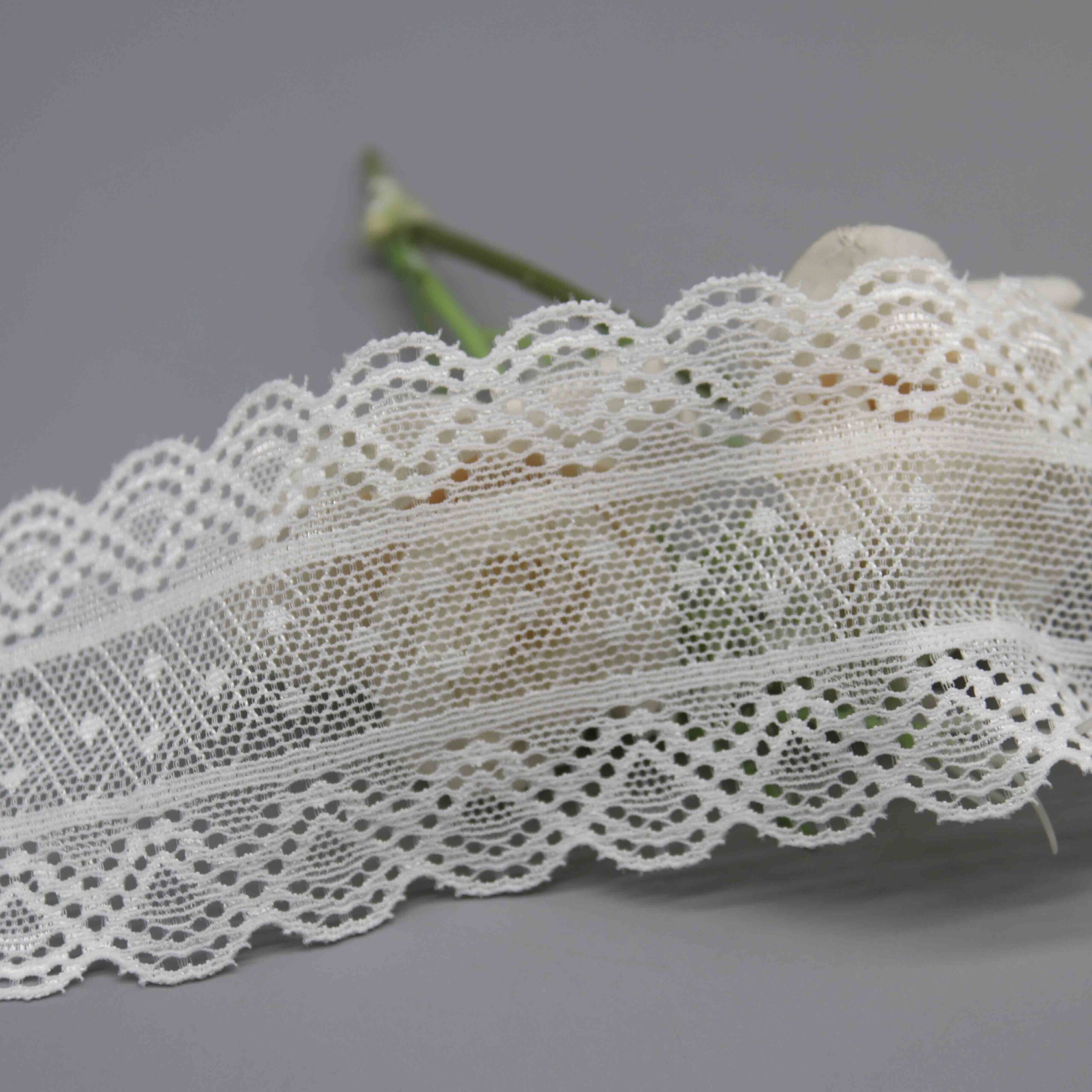 Geometric Stretch Galloon Lace for Lingerie Waistbands and Activewear - Image 3