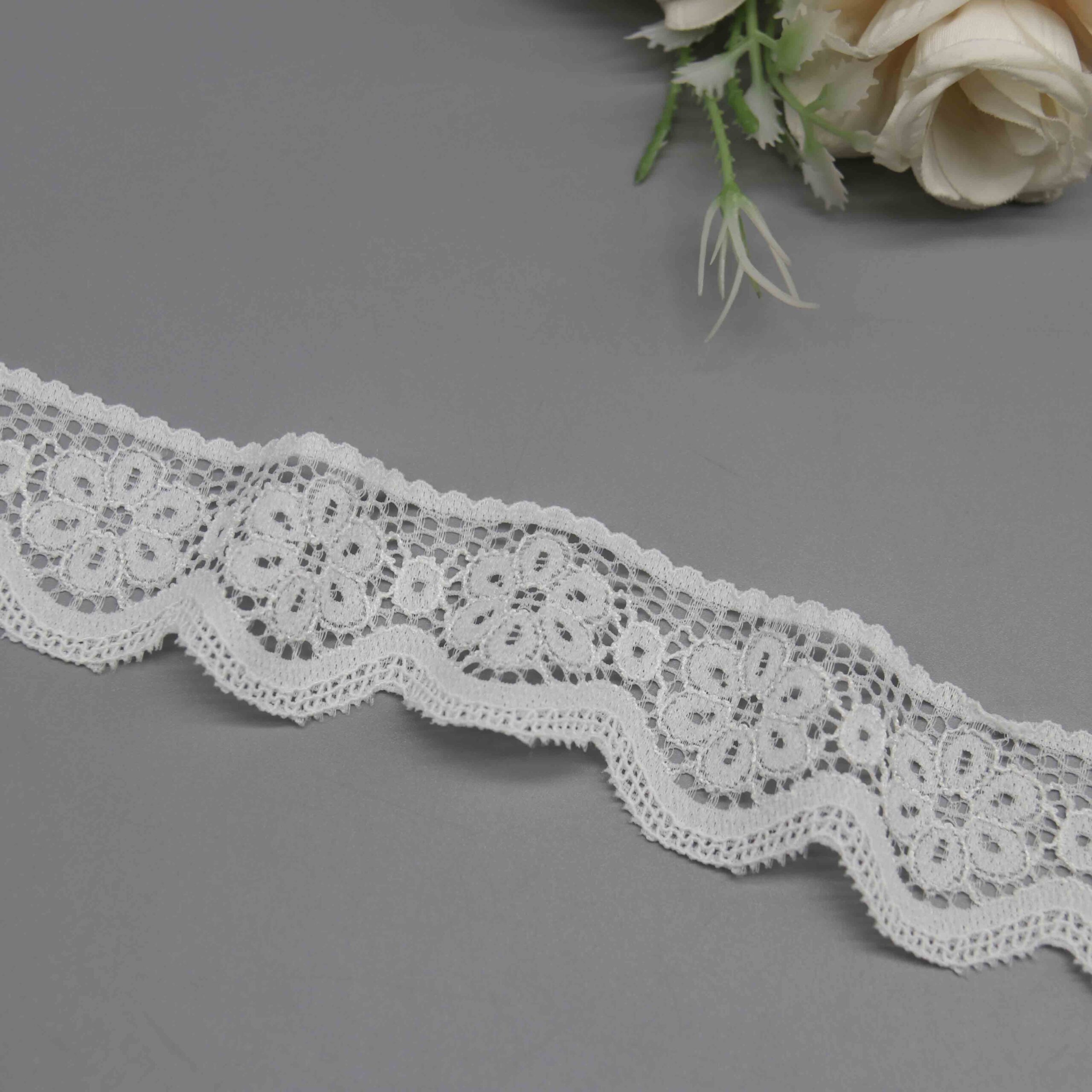 Delicate Galloon Lace Trim for Lingerie Straps and Apparel Edging - Image 2