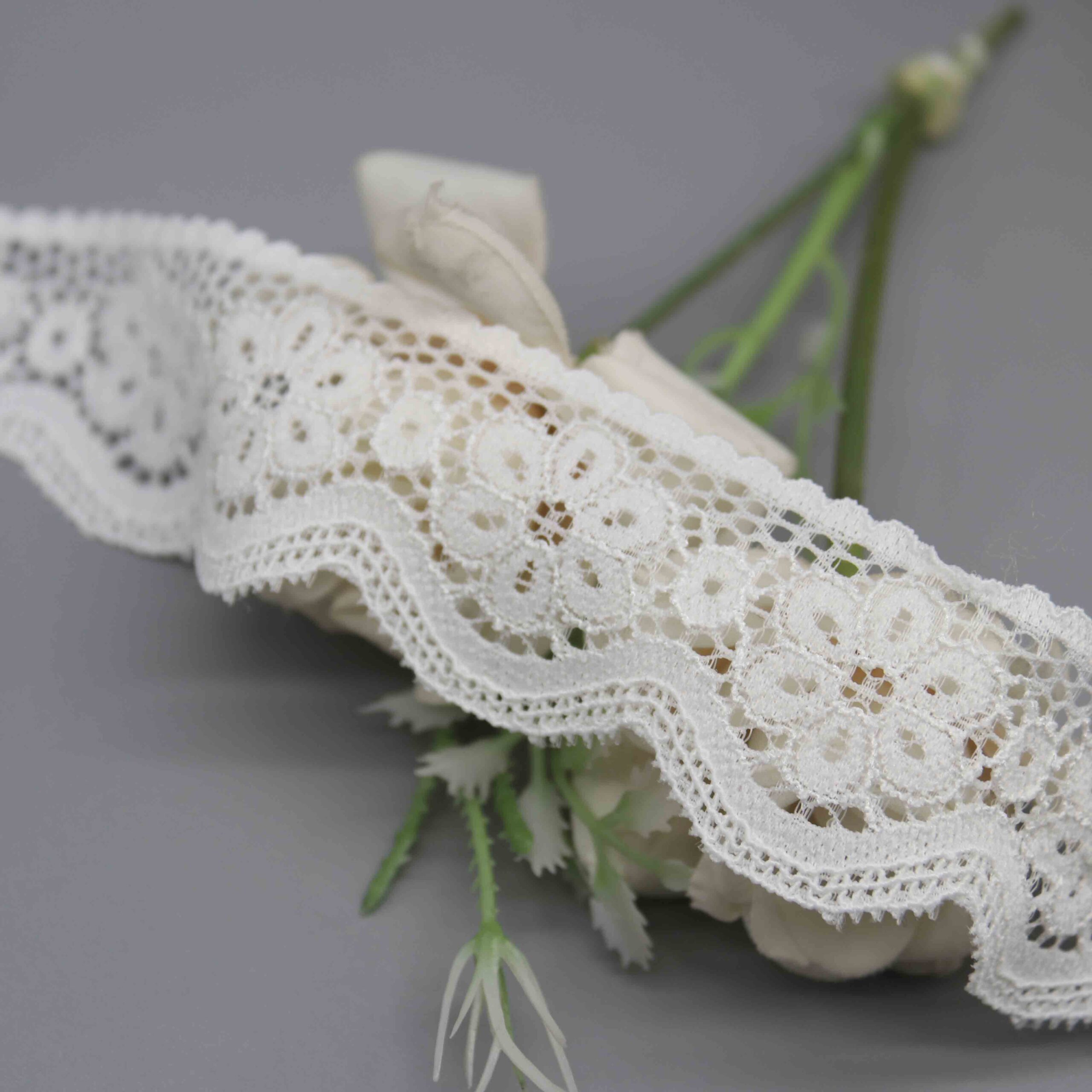 Delicate Galloon Lace Trim for Lingerie Straps and Apparel Edging - Image 3