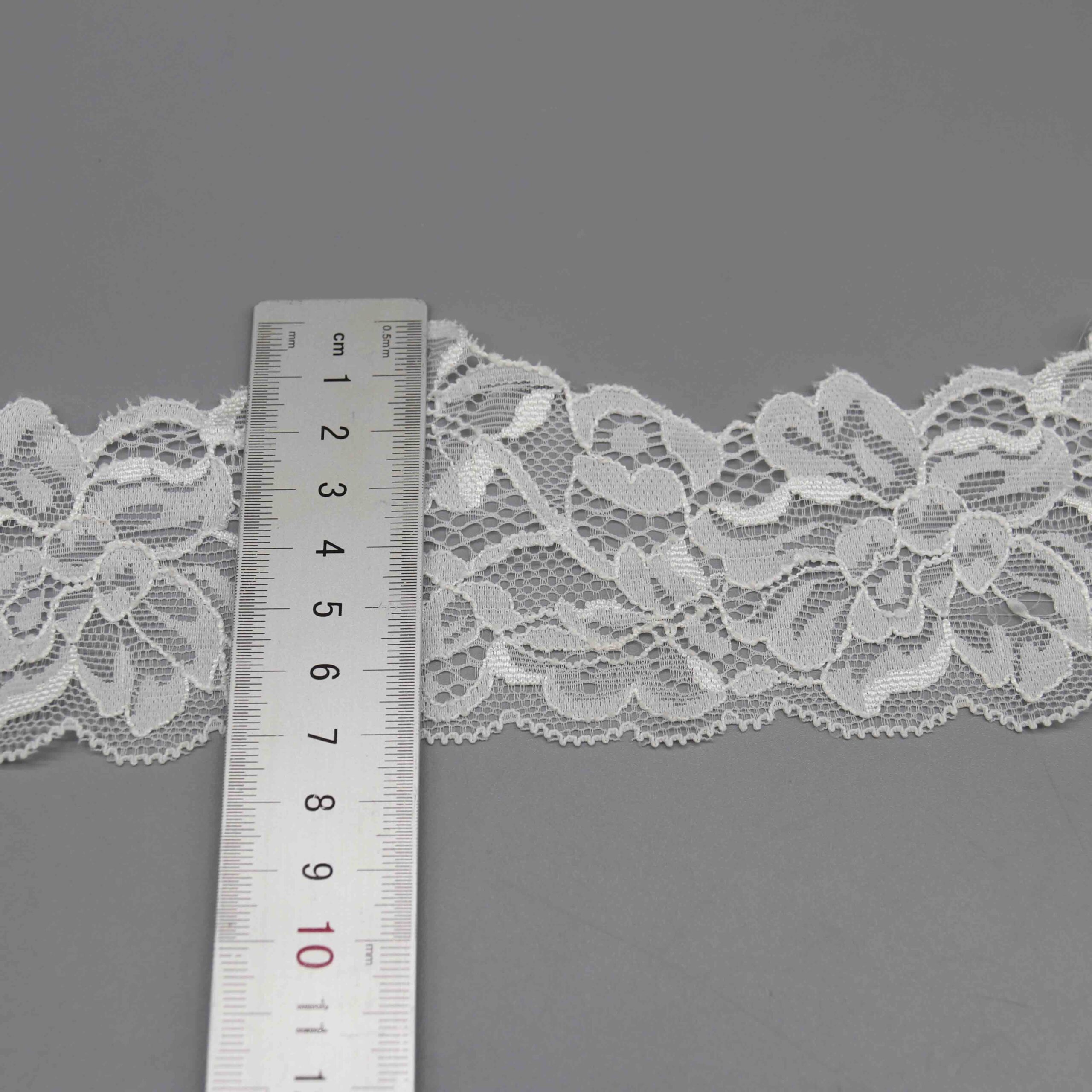 7cm Wide Floral Stretch Lace for Lingerie Bands and Garment Overlays - Image 6
