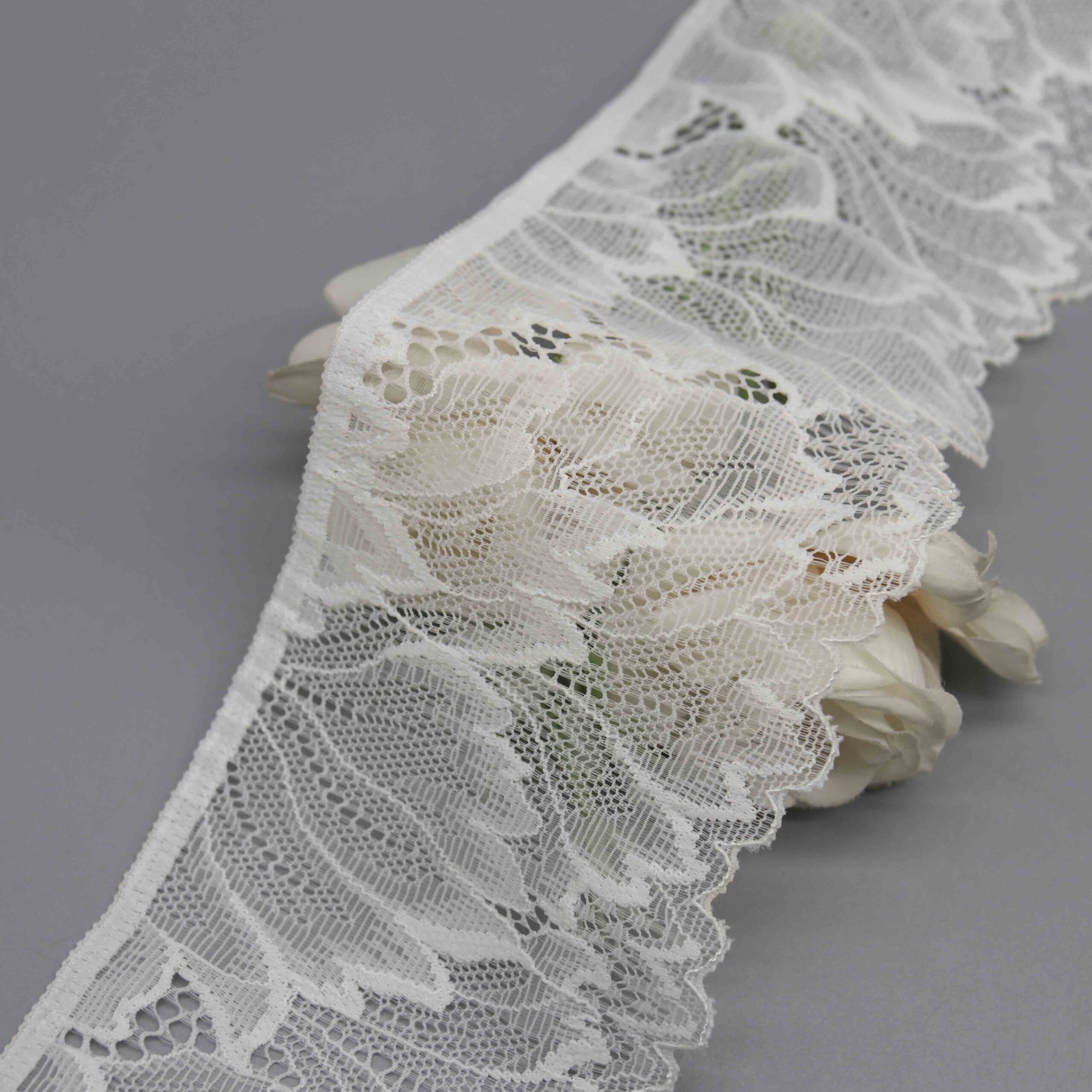 Wide Elastic Lace Trim for Contemporary Lingerie and Sportswear - Image 2