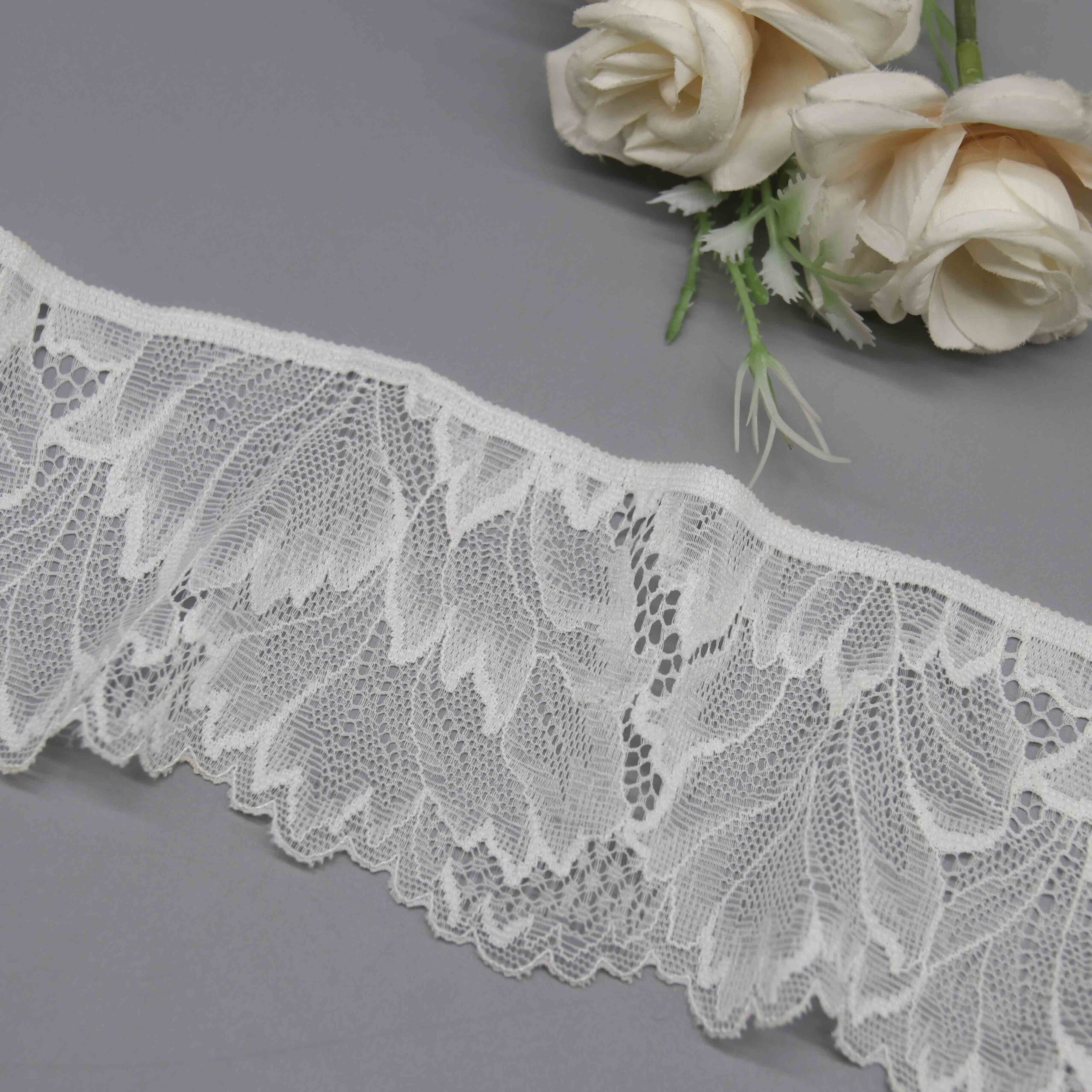 Wide Elastic Lace Trim for Contemporary Lingerie and Sportswear - Image 3