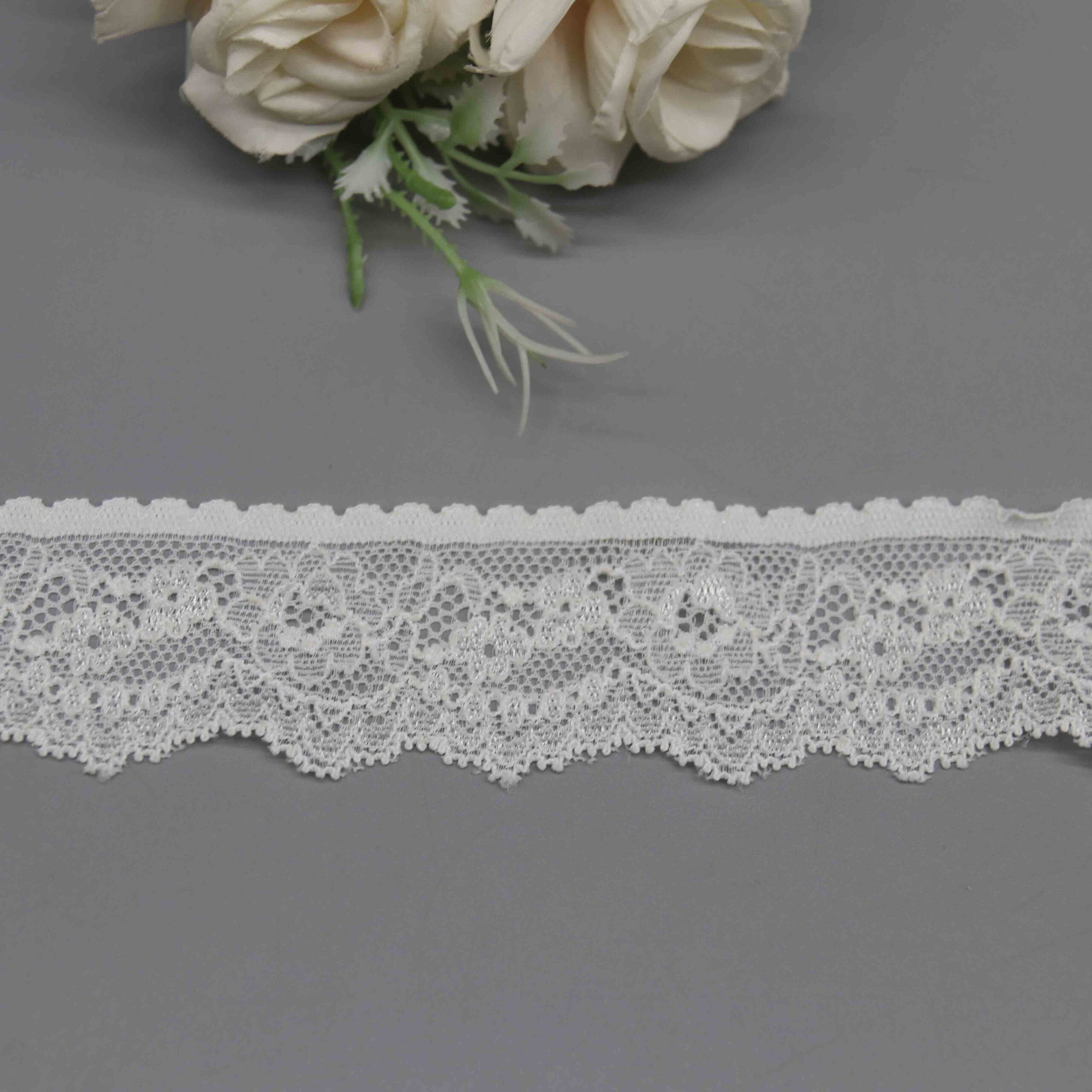 Fine Stretch Lace for Lingerie Bands and Garment Trims - Image 2