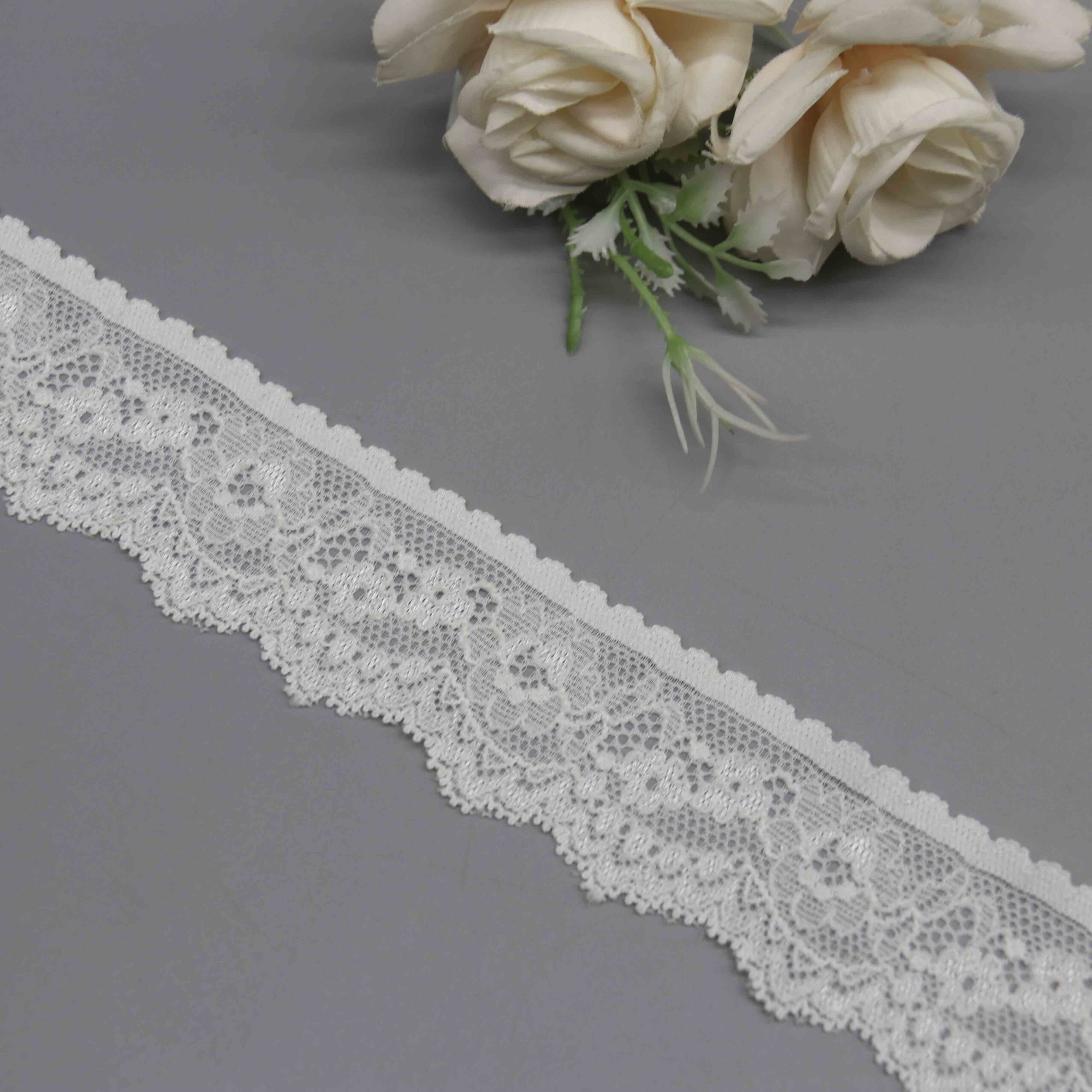 Fine Stretch Lace for Lingerie Bands and Garment Trims - Image 3
