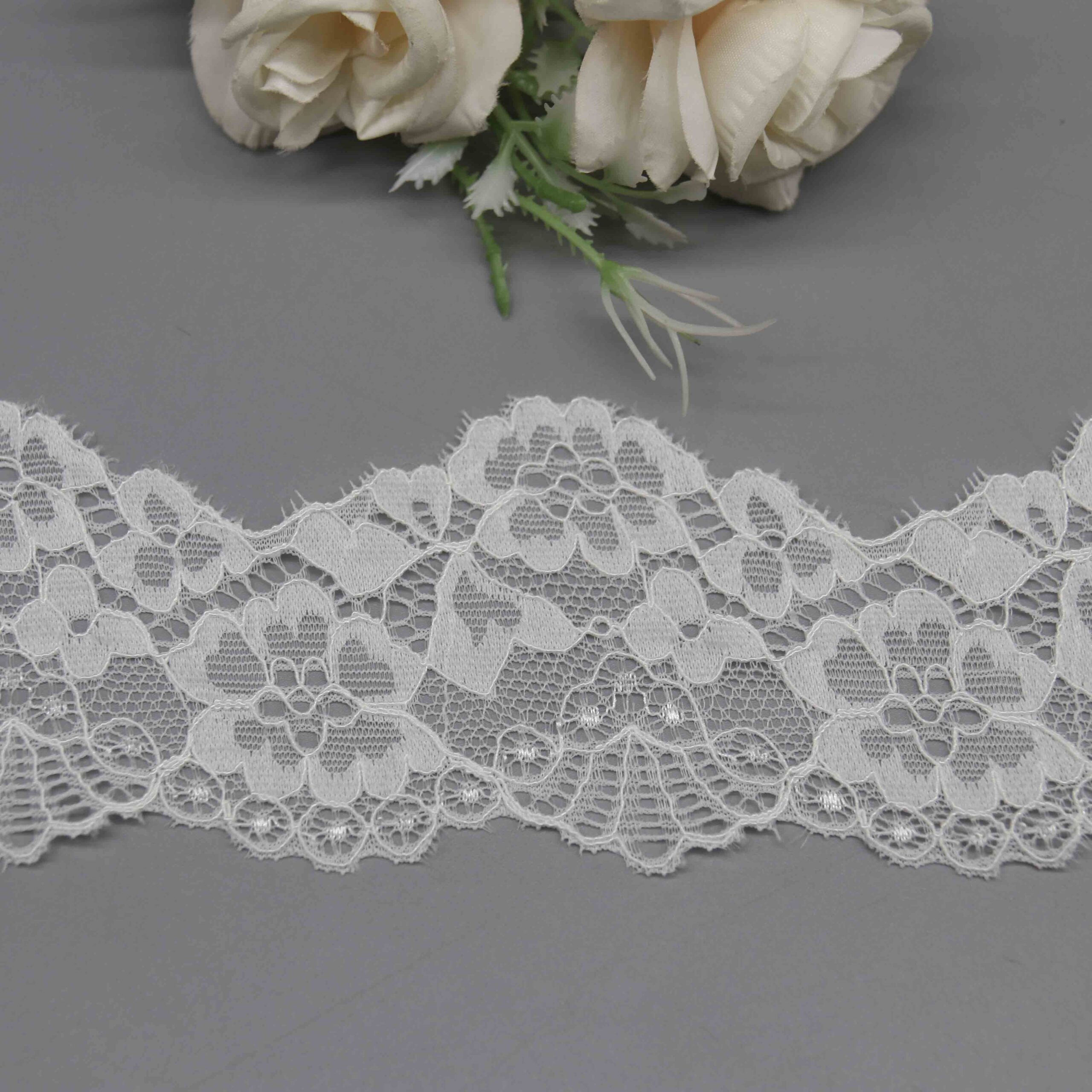Generous Wide Stretch Lace for Lingerie Longlines and Apparel Hems - Image 2