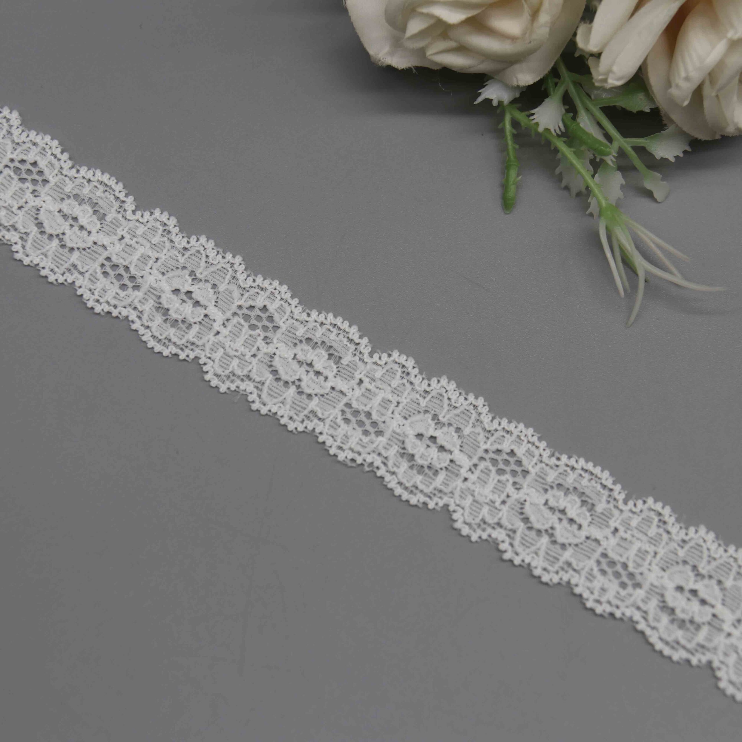 Symmetrical Galloon Stretch Lace for Lingerie Straps and Crafting - Image 3