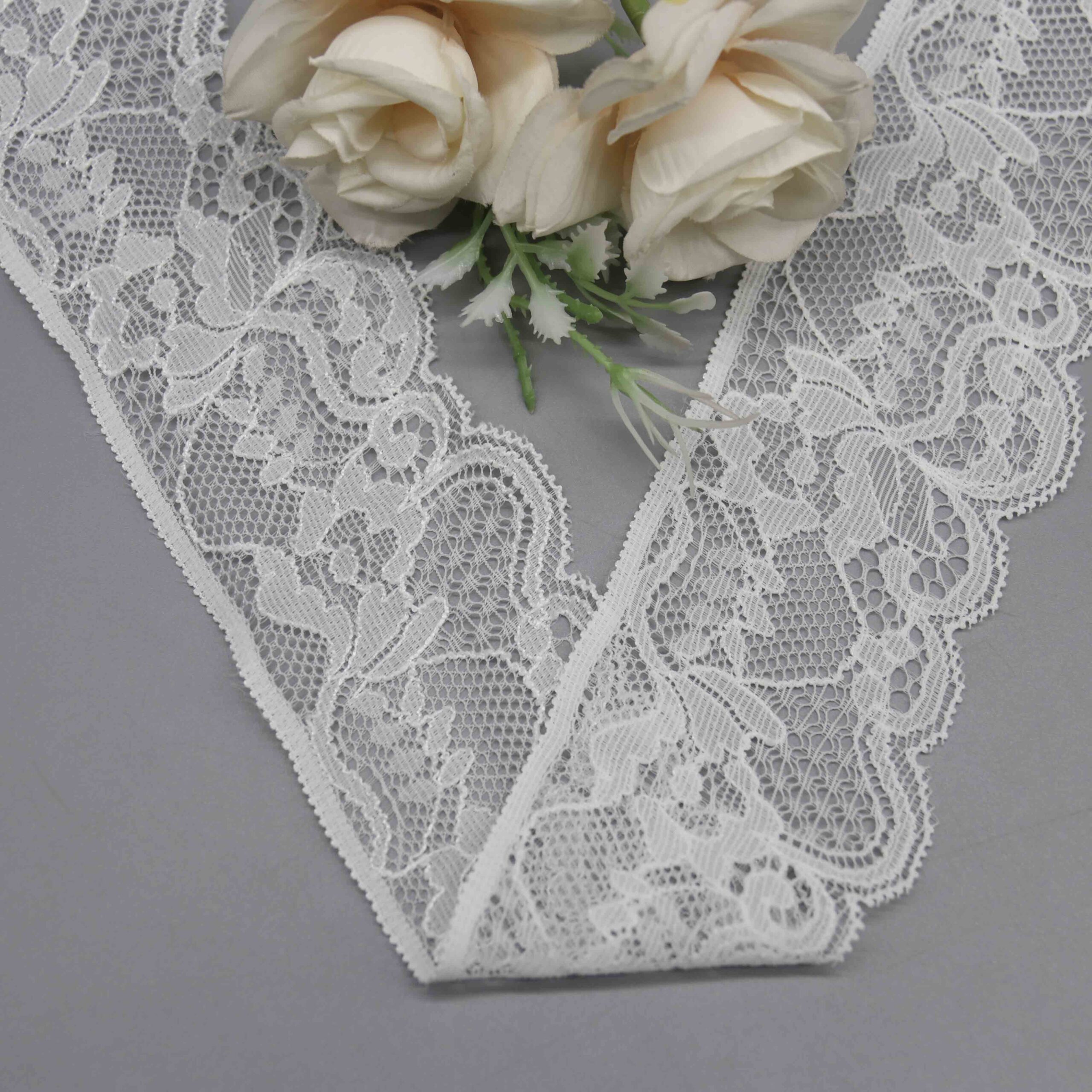 Floral Scalloped Stretch Lace for Lingerie Bands and Apparel Hems - Image 3