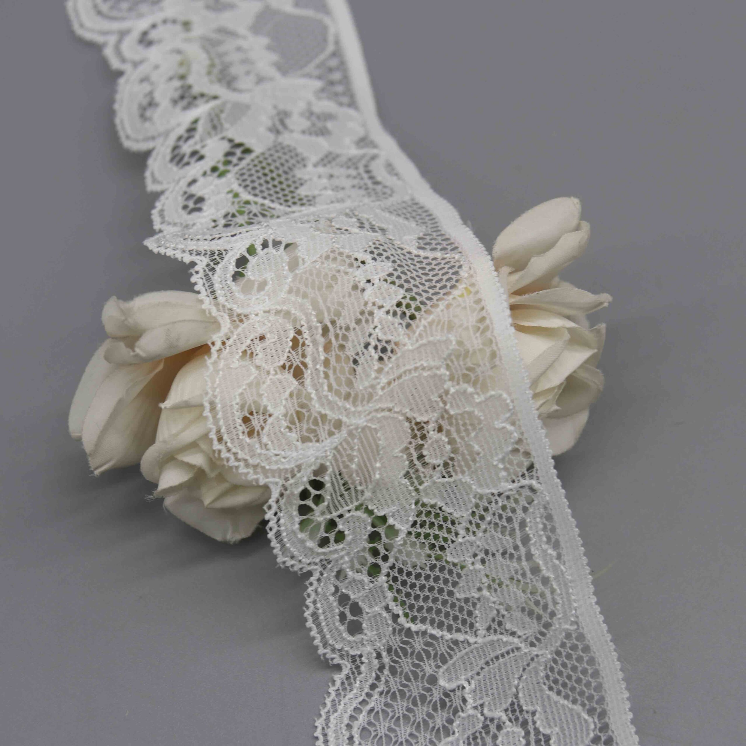 Floral Scalloped Stretch Lace for Lingerie Bands and Apparel Hems - Image 4