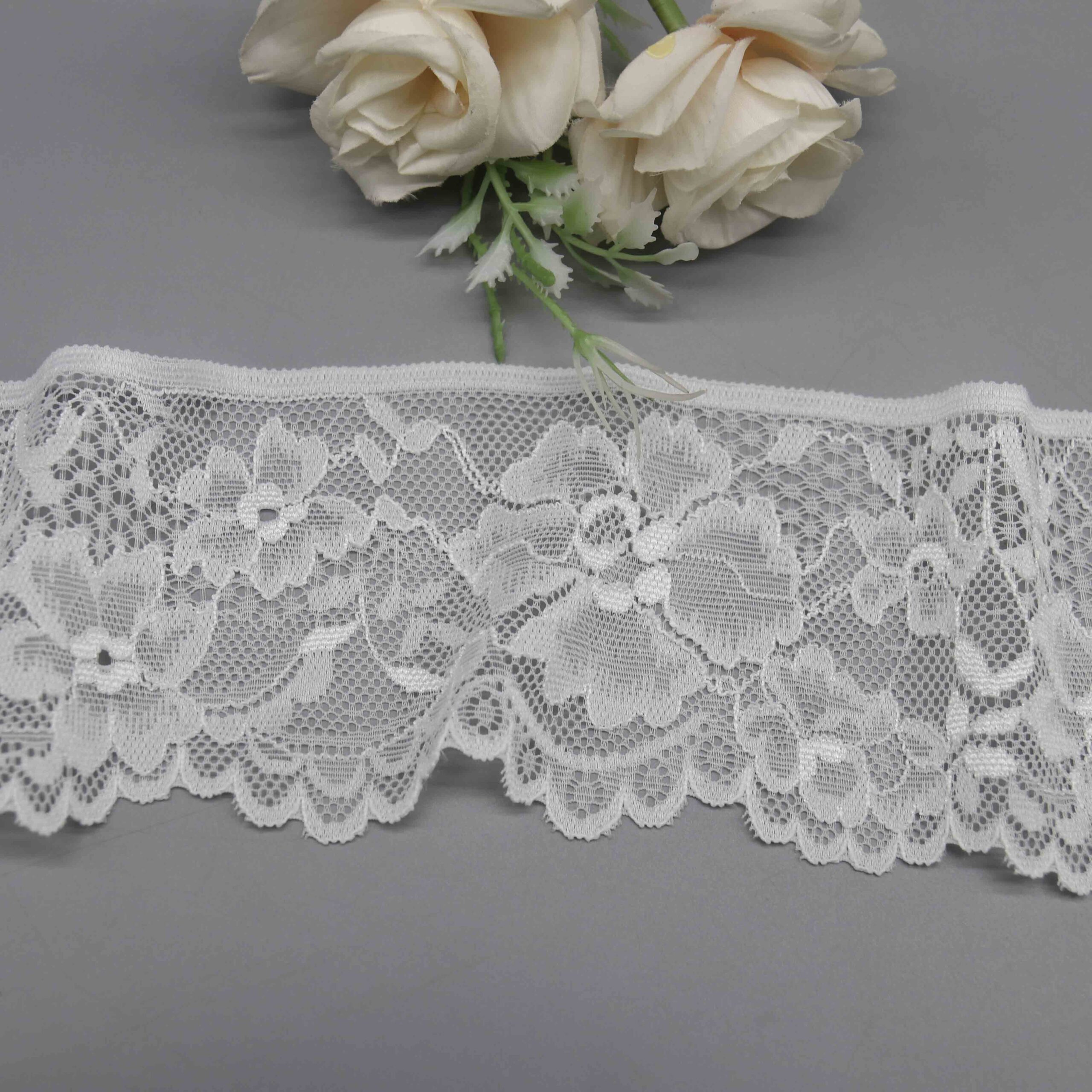 7.5cm Wide Stretch Lace for Lingerie Bralette Bands and Waistbands - Image 3
