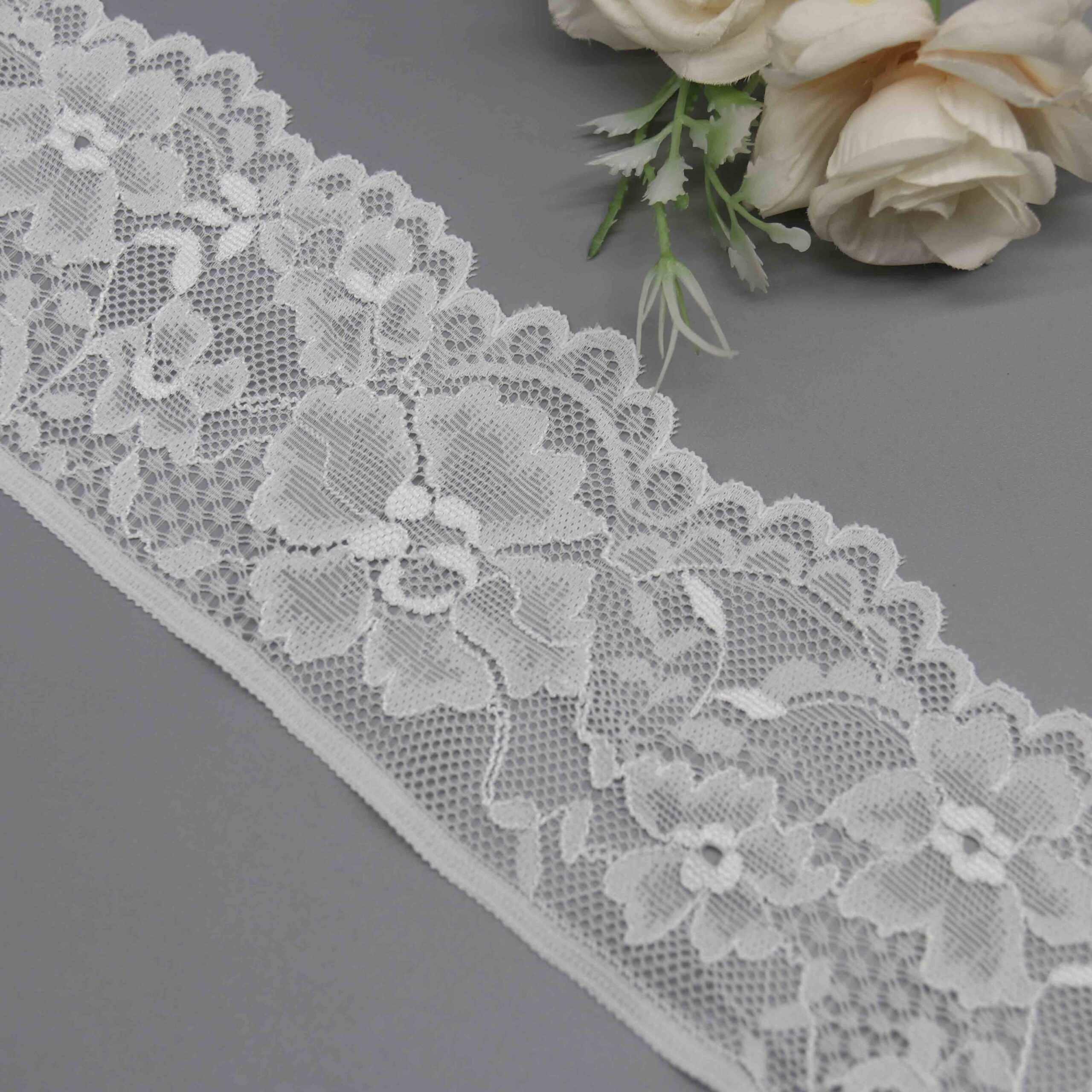 7.5cm Wide Stretch Lace for Lingerie Bralette Bands and Waistbands - Image 4