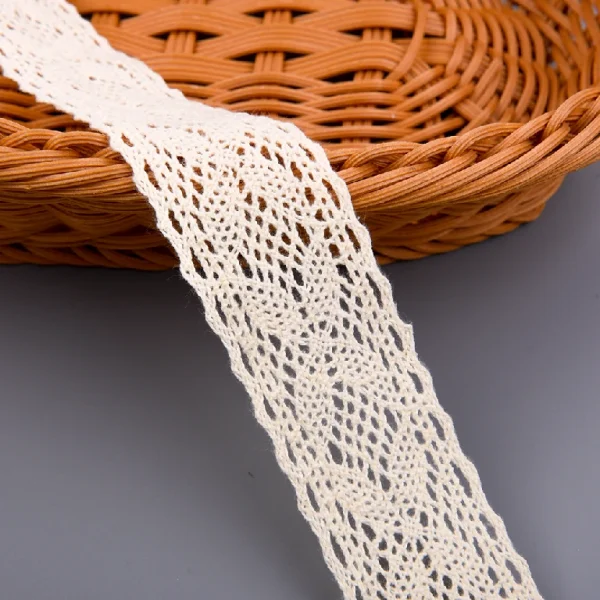Cotton Embroidery Lace | 127 – Premium Soft Wide Trim for Garments, Crafts & Home Decoration - 图片 2