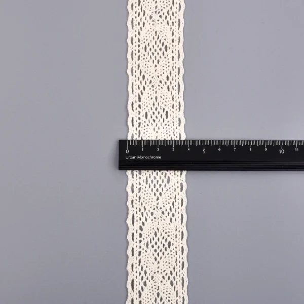 Cotton Embroidery Lace | 127 – Premium Soft Wide Trim for Garments, Crafts & Home Decoration - 图片 6