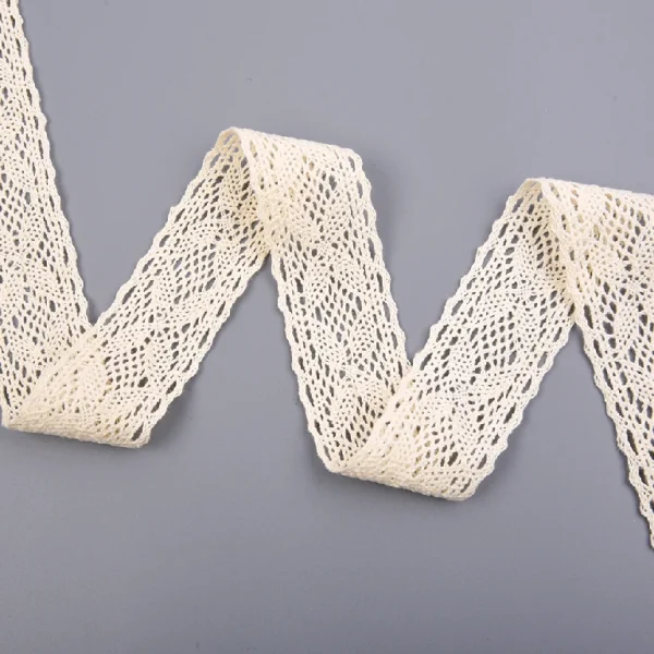 Cotton Embroidery Lace | 127 – Premium Soft Wide Trim for Garments, Crafts & Home Decoration - 图片 5