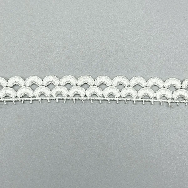 Water Soluble Lace Trim | D1984 – Delicate White Embroidery for Garments and Crafts - 图片 5